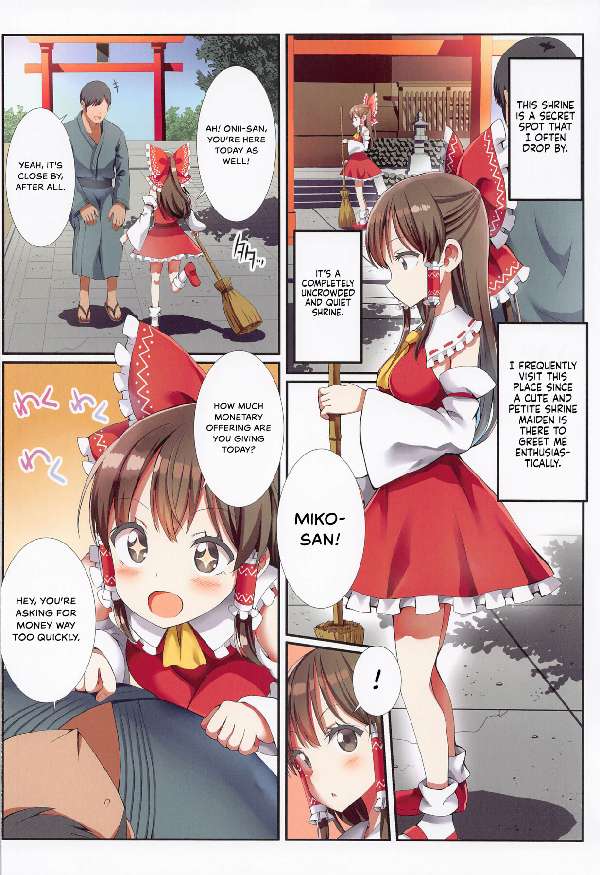 Hentai Manga Comic-Hakurei's Small Miko-san's Secret Business-Read-3
